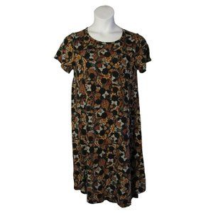 LuLaRoe M Disney Carly Dress Minnie Mouse Paisley Pattern